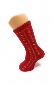 CALCETAS CALADAS-ROJO