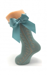 CALCETAS CON LAZO-VERDE MAR