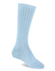 CALCETINES ALTOS CELESTE