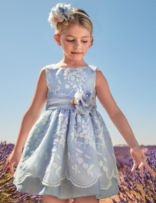 VESTIDO ORGANZA BORDADO