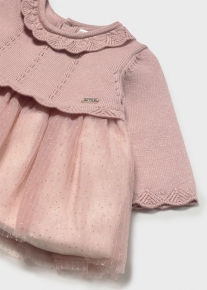 VESTIDO TRICOT Y TUL
