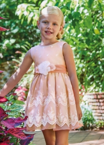 VESTIDO ORGANZA BORDADO