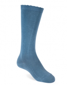 CALCETINES ALTOS AZUL PLOMO
