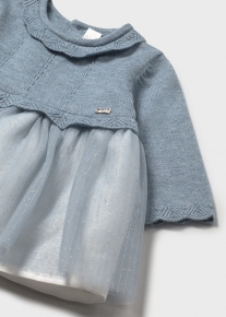 VESTIDO TRICOT Y TUL
