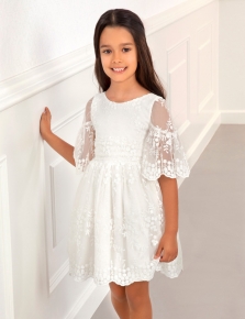 VESTIDO TUL BORDADO